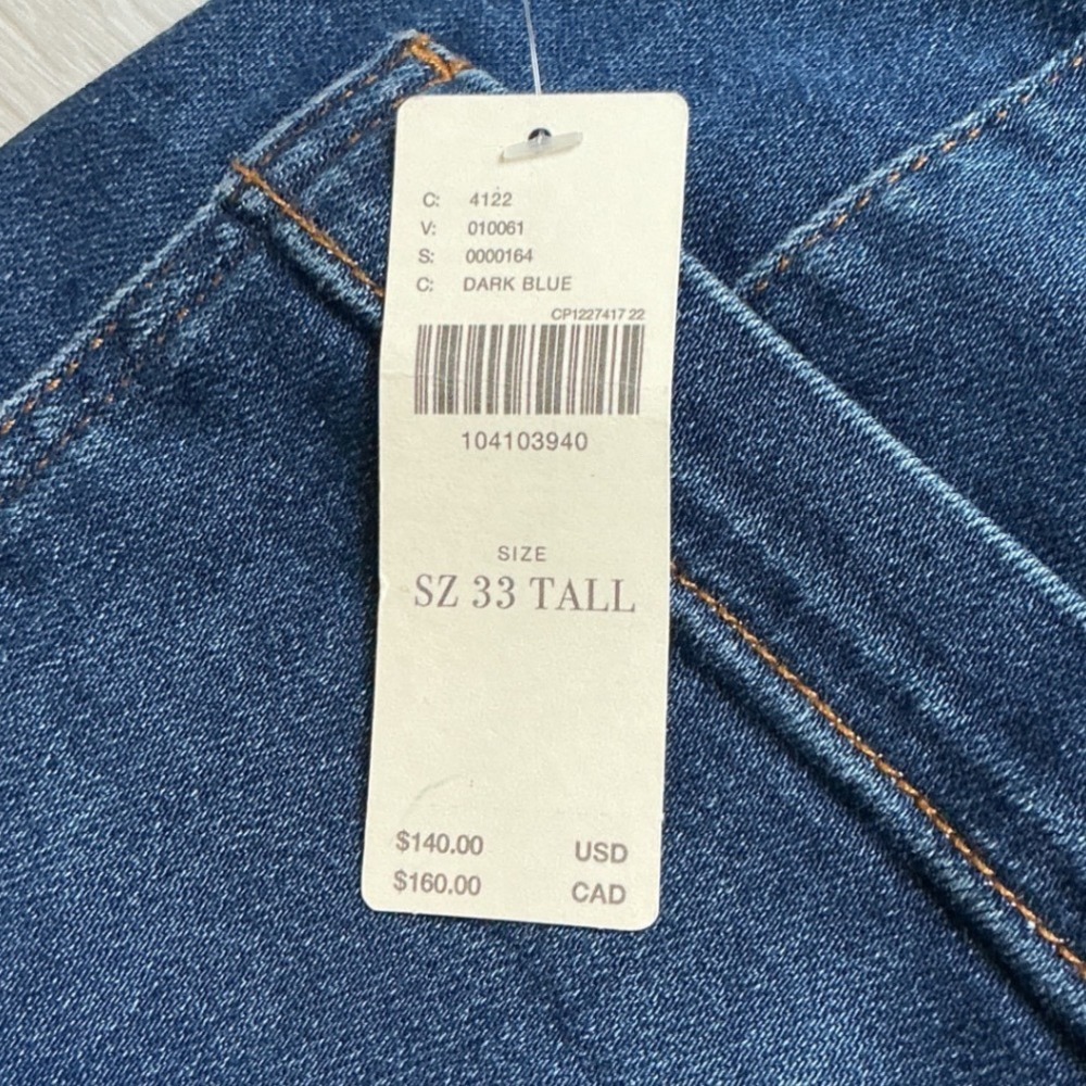 Anthropologie Maeve The Colette Full-Length Wide-Leg Jeans Blue 31 New With Tags - Picture 8 of 9
